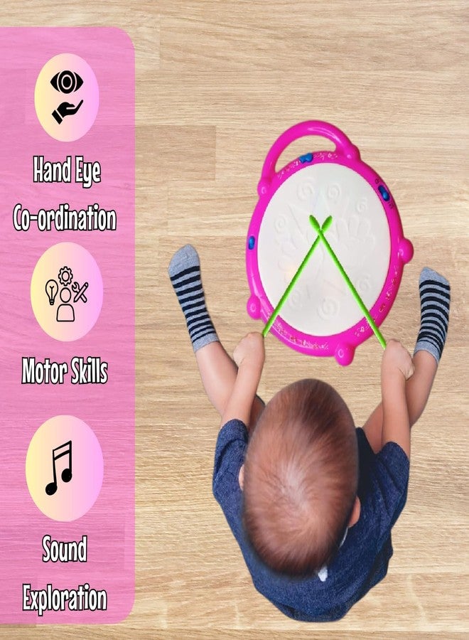 Estilo Musical Flash Drum for Babies with 3D Lights & Music | Educational & Fun Activity for Infants & Toddlers 6 Months+ | Baby Musical with Sound & Lights - Image 4